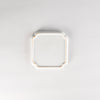 Jang Hun Seong Square Pattern Plate, White, 13.8 x 13.8 x 2cm