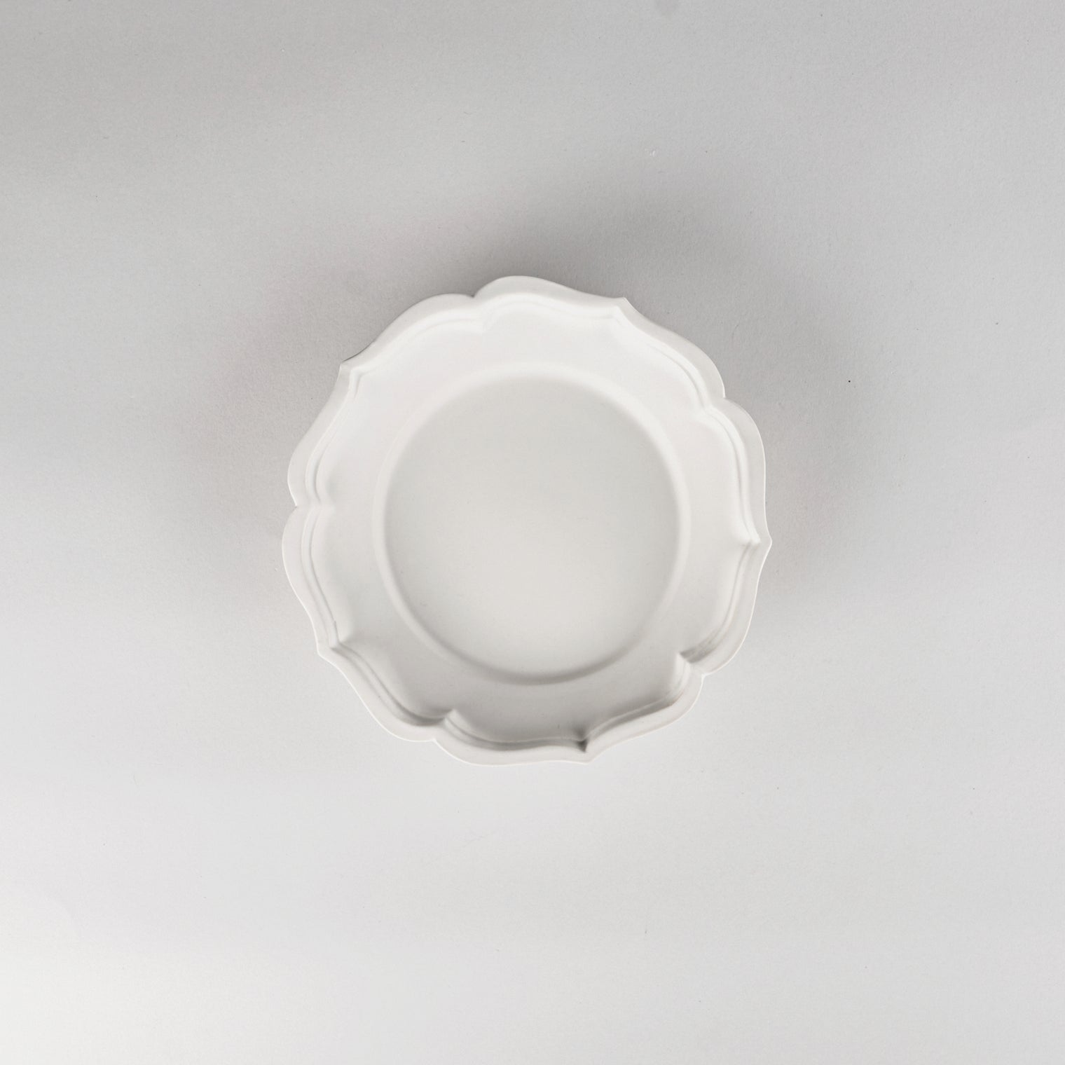 Usukiyaki, Ryouka Rim Plate Small, White