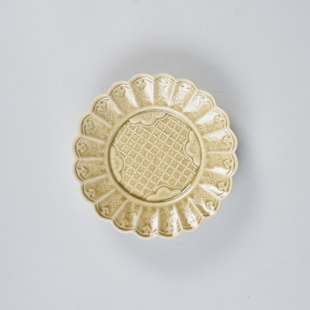 Takimuro Kiln, Sunflower Plate, 12.8cm