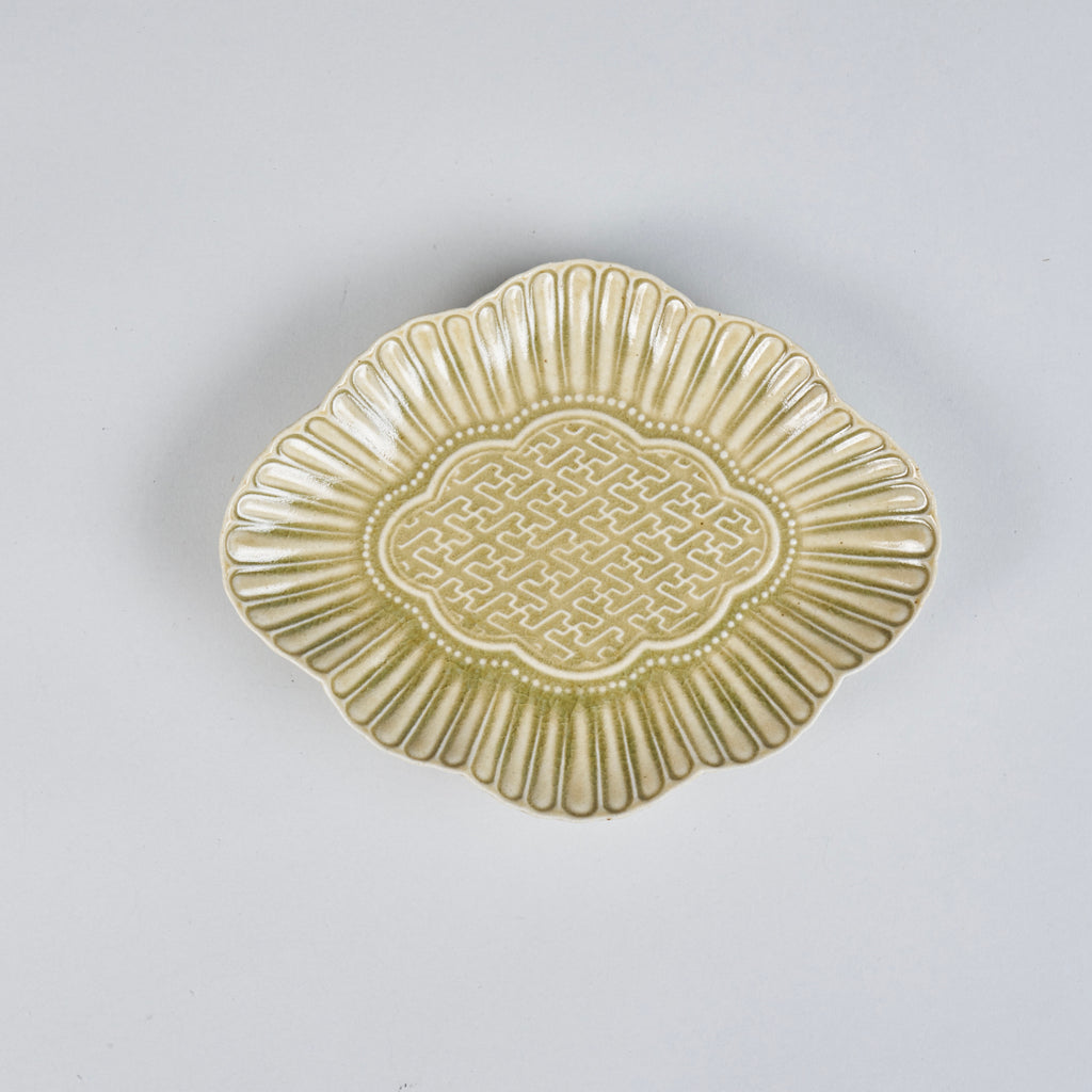 Takimuro Kiln,Small plate, 16.3cm x 12.7cm