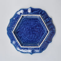 Takimuro Kiln,Bird pattern plate, 21.5cm