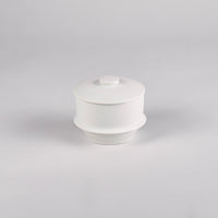 Sugar Bowl Alabaster Dune, L8.5 W8.5 H7.5cm Design by Kelly Wearstler