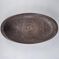 ARAS Oval Plate Ceder Bark, Brown, 40cm