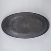ARAS Oval Plate Ceder Bark, Black, 40cm