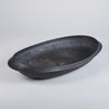 ARAS Oval Plate Ceder Bark, Black, 40cm