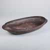 ARAS Oval Plate Ceder Bark, Brown, 40cm