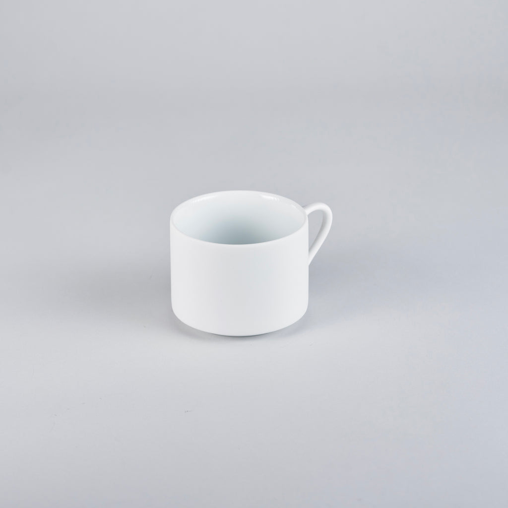 Bisque White Tea Cup, 7.5cm x H6.5cm, Design by Moriyama