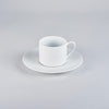 Bisque White Tea Cup, 7.5cm x H6.5cm, Design by Moriyama