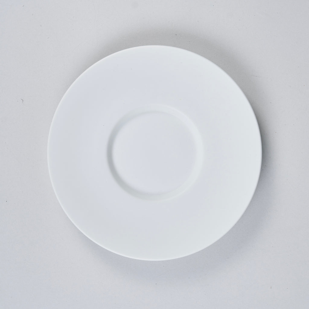 Bisque White Breakfast / Tea Saucer, D16cm, Moriyama