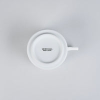 Bisque White Tea Cup, 7.5cm x H6.5cm, Design by Moriyama
