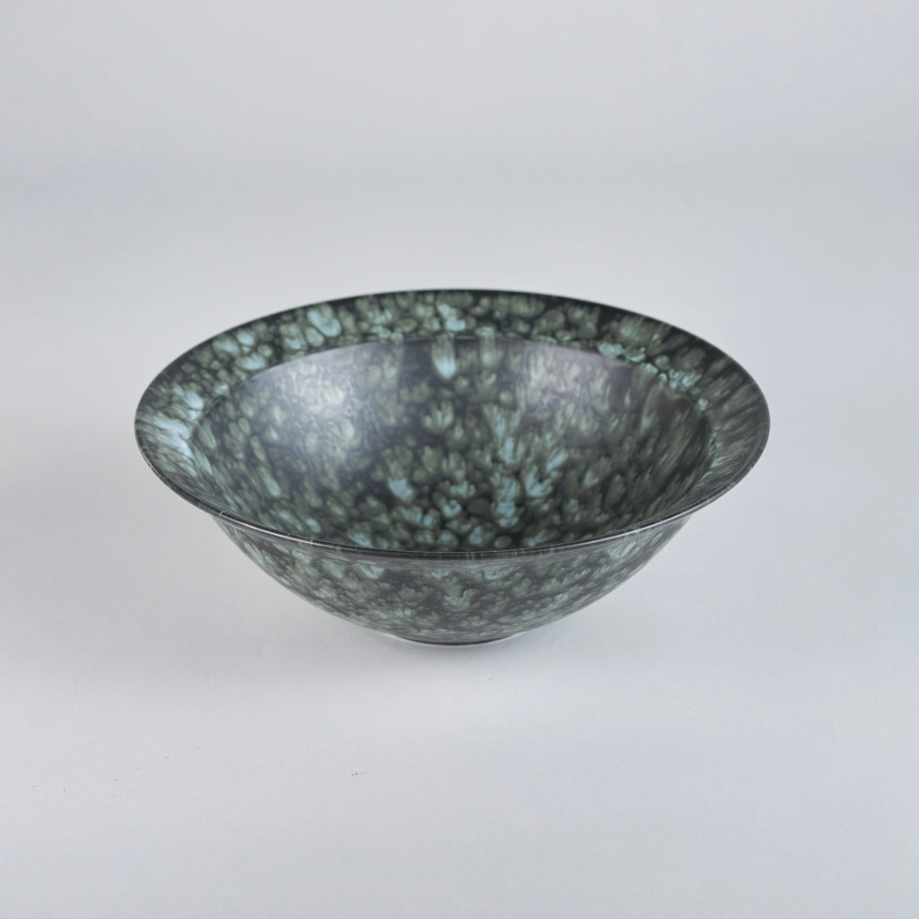 Kanezen Gama deep black bowl, 21.3cm x H7.2cm