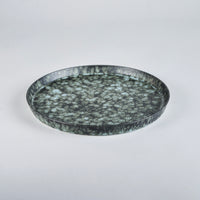 Kanezen Gama black rim plate, 24cm x H2.1cm