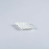 Usukiyaki, Ryouka Diamond Shaped Sauce Plate, White, 12.5cm x W7cm x H1.8cm