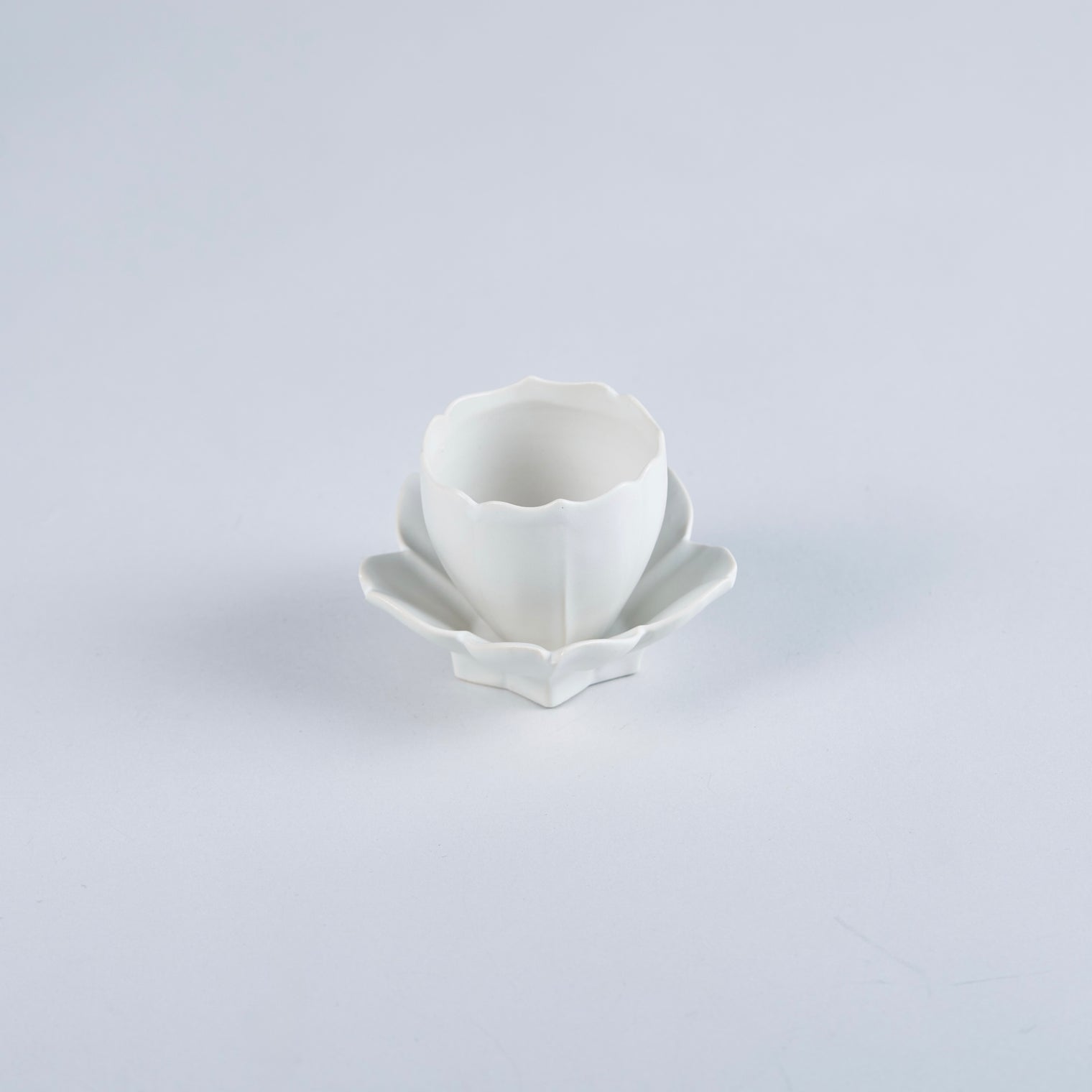 Usukiyaki, RYOUKA Japanese Teacup, White, D6cm x H5.5cm