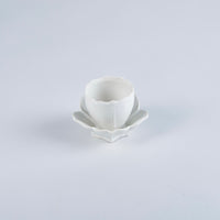 Usukiyaki, RYOUKA Japanese Teacup, White, D6cm x H5.5cm