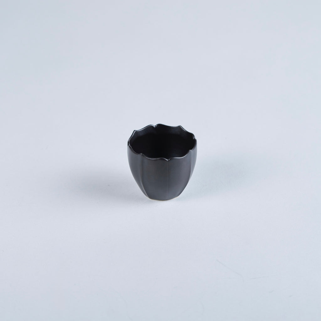 Usukiyaki, RYOUKA Japanese Teacup, Black, D6cm x H5.5cm