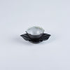 Usukiyaki, Ridge Flower Saucer, Black