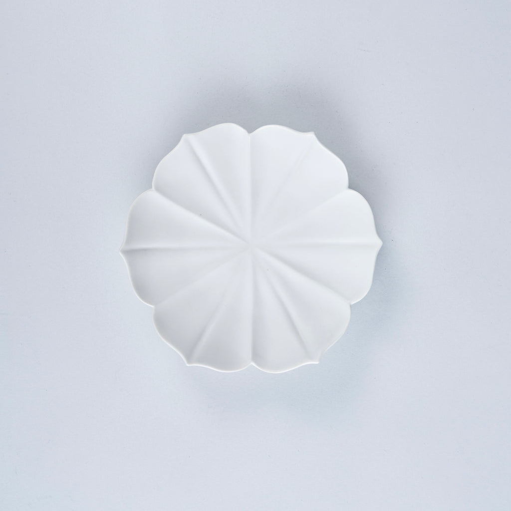 Usukiyaki,Ryouka Lotus Flower Plate S, White