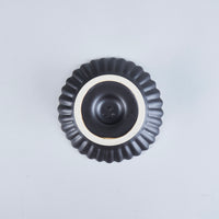 Usukiyaki, RINKA Compote Footed Side Plate, Black, D14.5cm x H6cm