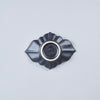 Usukiyaki, Ridge Flower Saucer, Black