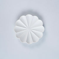 Usukiyaki, RINKA Twelve Petals Sauce Plate, White, D11.5cm x H2cm