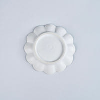 Usukiyaki, RINKA Twelve Petals Sauce Plate, White, D11.5cm x H2cm