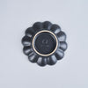 Usukiyaki, RINKA Twelve Petals Sauce Plate, Black, D11.5cm x H2cm