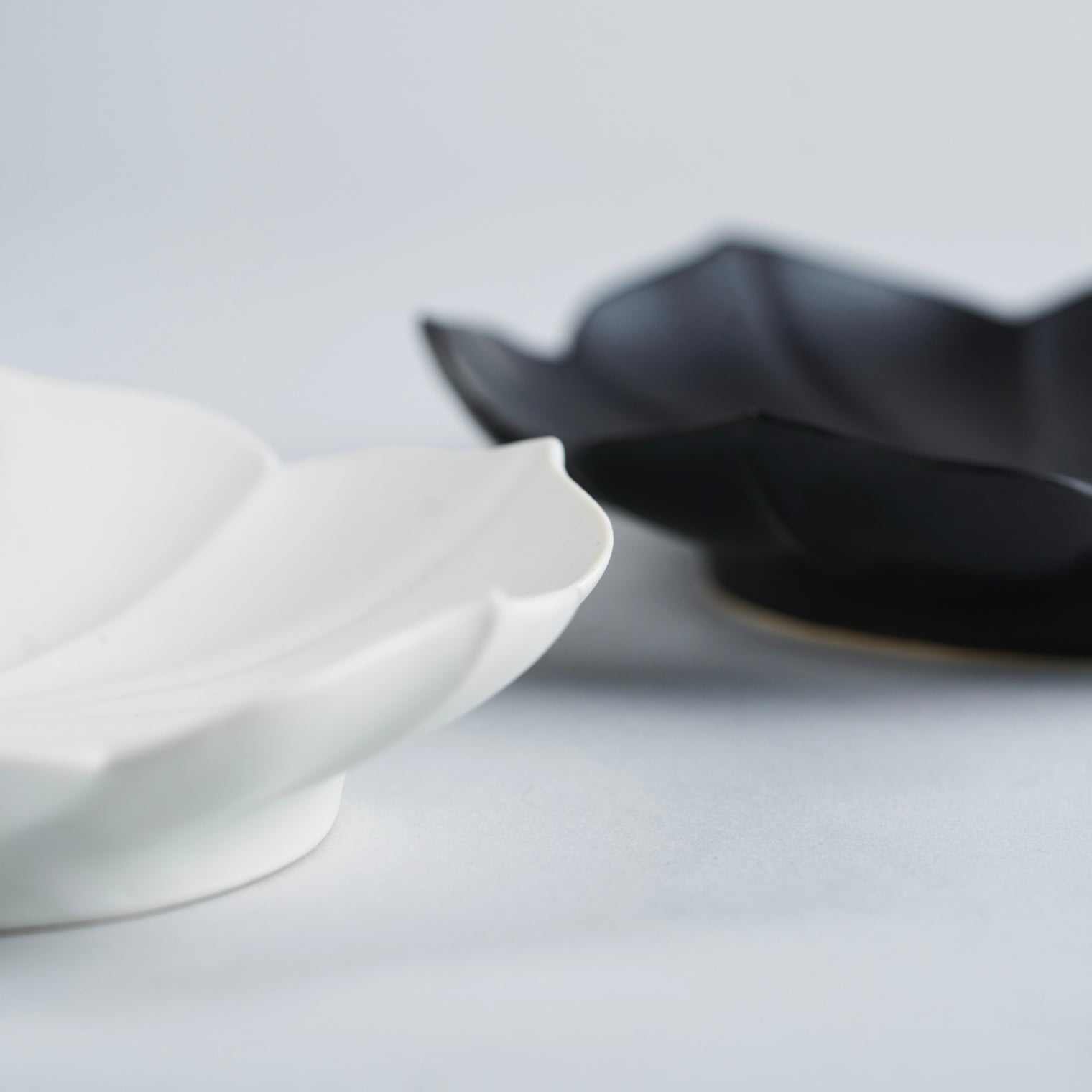 Usukiyaki,Ryouka Lotus Flower Plate S, Black