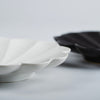 Usukiyaki,RINKA Twelve Petals Deep Side Plate, Black, D18.5cm x H3cm