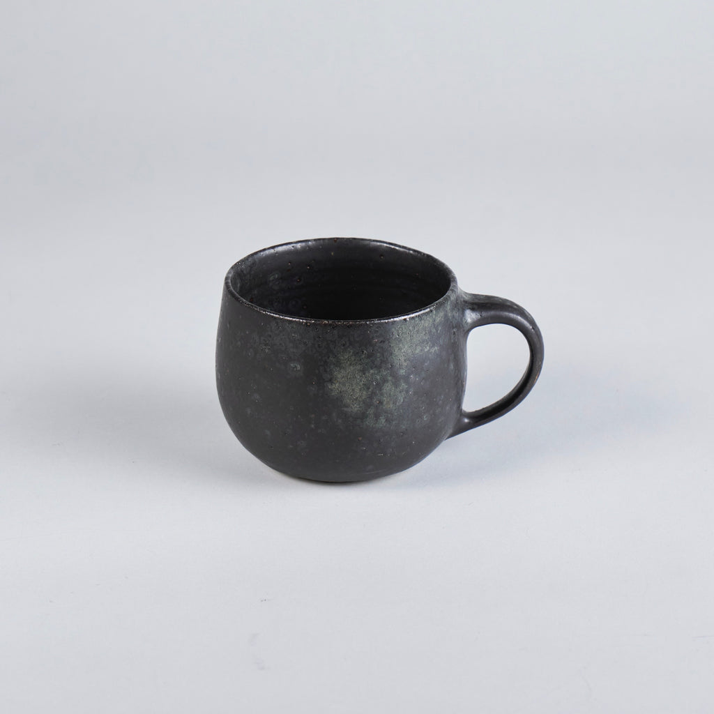 Cup with handle, Manganese, 400ml, Design by Aage Wurtz