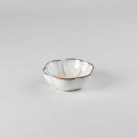 Inku Ribbed Bowl, White, L11 W11 H4cm, Design by Sergio Herman