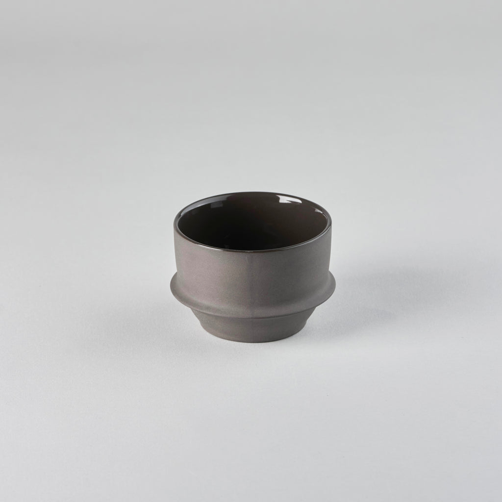 Coffee Cup Slate Dune, 9cm x 9cm x H6cm, Design by Kelly Wearstler