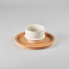 Coffee Cup Alabaster Dune, 8.9cm x 8.9cm x H1.2cm, Design by Kelly Wearstler