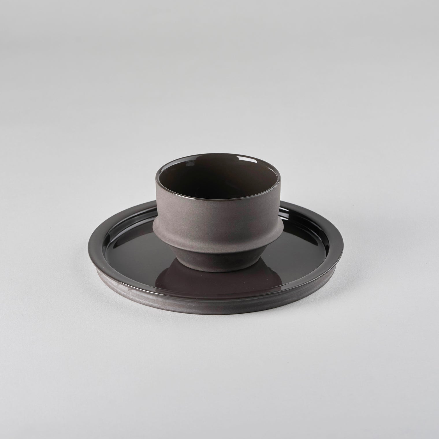 Coffee Cup Slate Dune, 9cm x 9cm x H6cm, Design by Kelly Wearstler