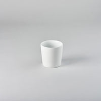 Bisque White Tumbler L, 8cm x 7.5cm, Design by Moriyama