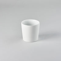 Bisque White Tumbler L, 8cm x 7.5cm, Design by Moriyama