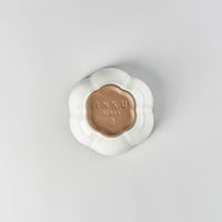 Inku Ribbed Bowl, White, L11 W11 H4cm, Design by Sergio Herman