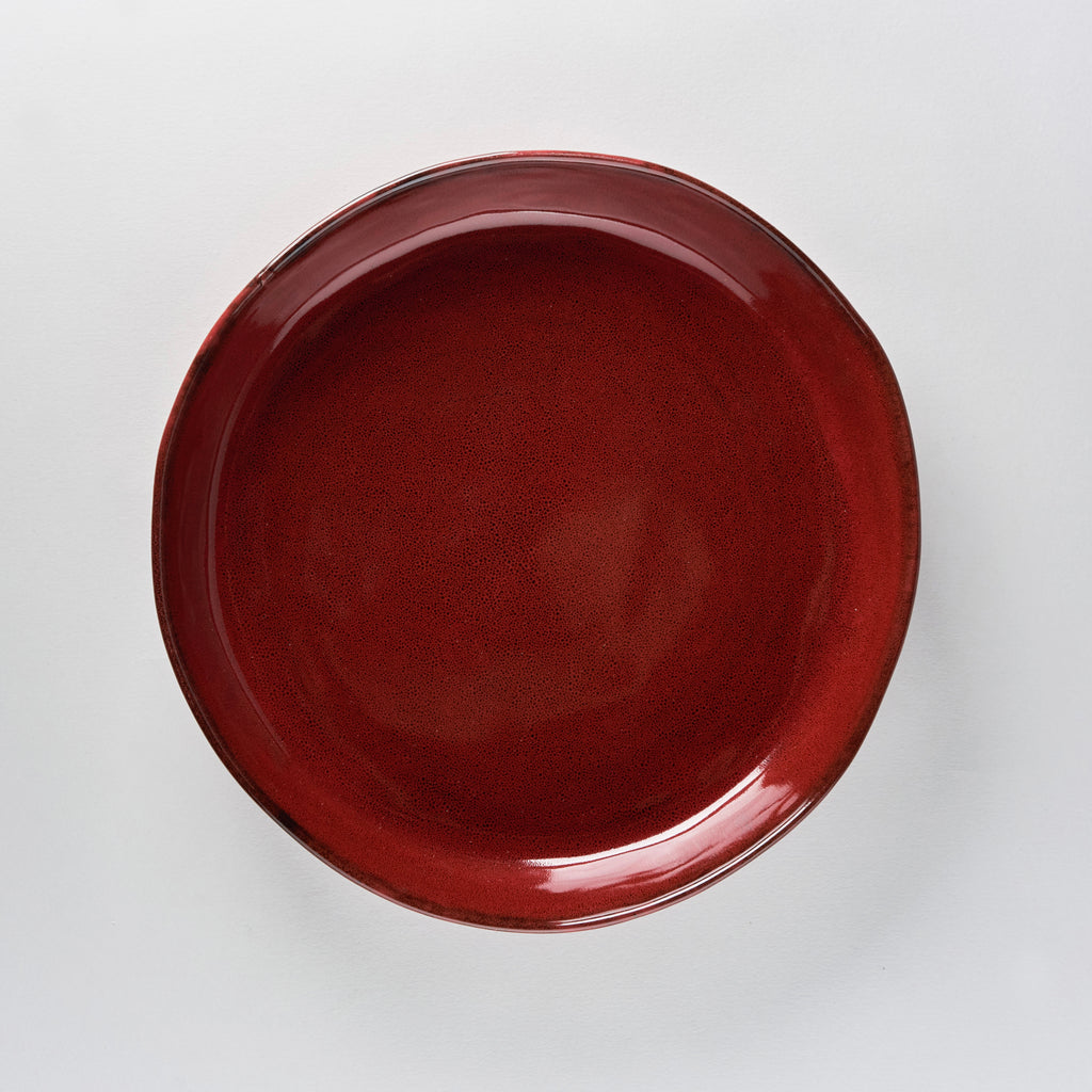 La Mère Deep Plate L Venetian Red, L25 W25 H4.5cm, Design by Marie Michielssen