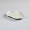 Kouraku Kiln Pine Plate, Small, Silver, 13cm x 9.5cm