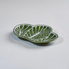 Kouraku Kiln Pine Plate, Small, Silver Green, 13cm x 9.5cm