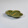 Kouraku Kiln Pine Plate, Small, Gold Green, 13cm x 9.5cm