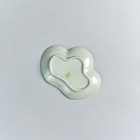 Kouraku Kiln Pine Plate, Small, Silver, 13cm x 9.5cm