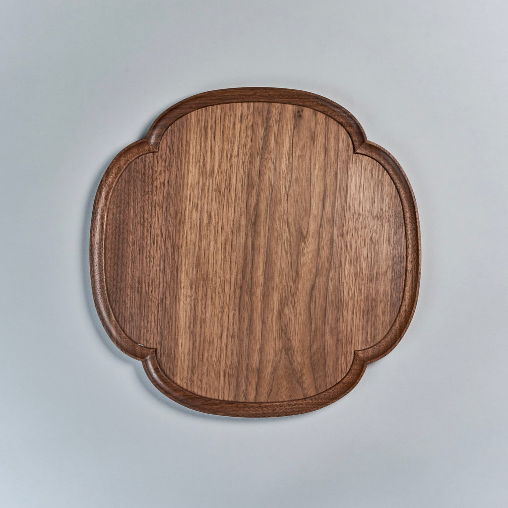 Iwakagu Boke Big Tray, Walnut, 34cm x 34cm x H1.5cm