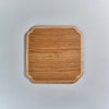 Iwakagu Square Curve Corner Small Tray, Oak, 28.5cm x 28.5cm x H1.5cm