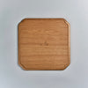 Iwakagu Square Curve Corner Big Tray, Oak, 34cm x 34cm x H1.5cm