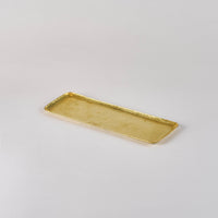 Hammer Pattern Wet Towel Plate Large, Brass, 18.5cm x 6.5cm x 0.5cm