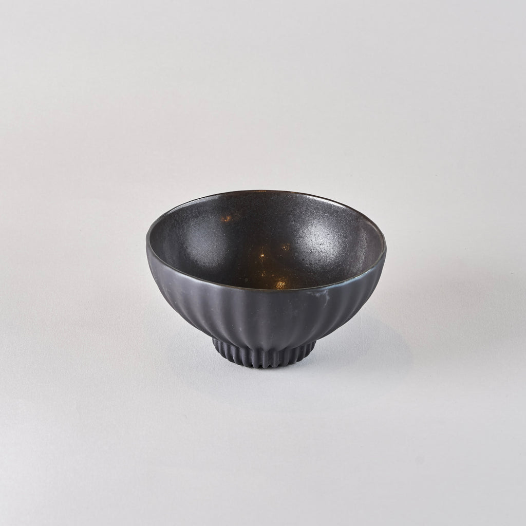 REVOL Pekoe Bowl,  Black Smooth Dark Metal, 12.3cm x H6.5cm, 28cl