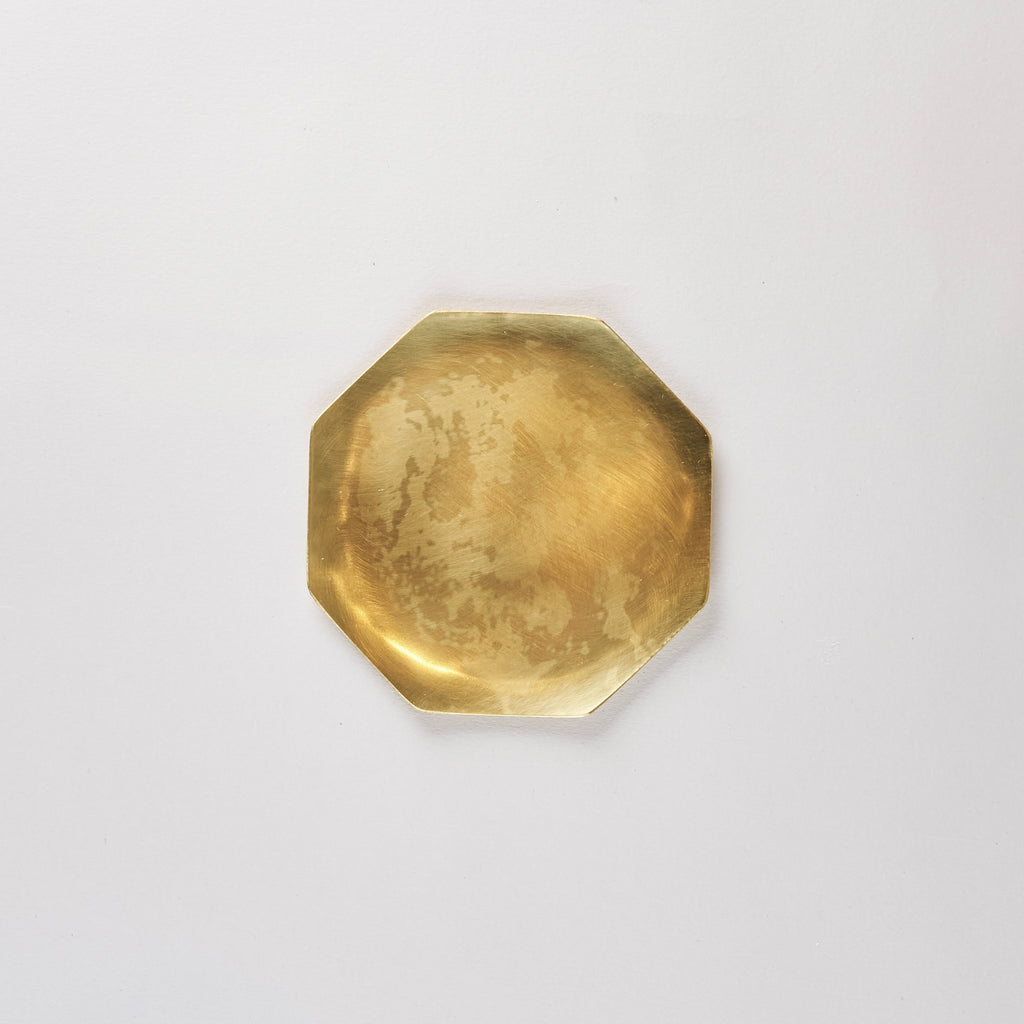 Brass Octagonal Plate, 11cm x 11cm
