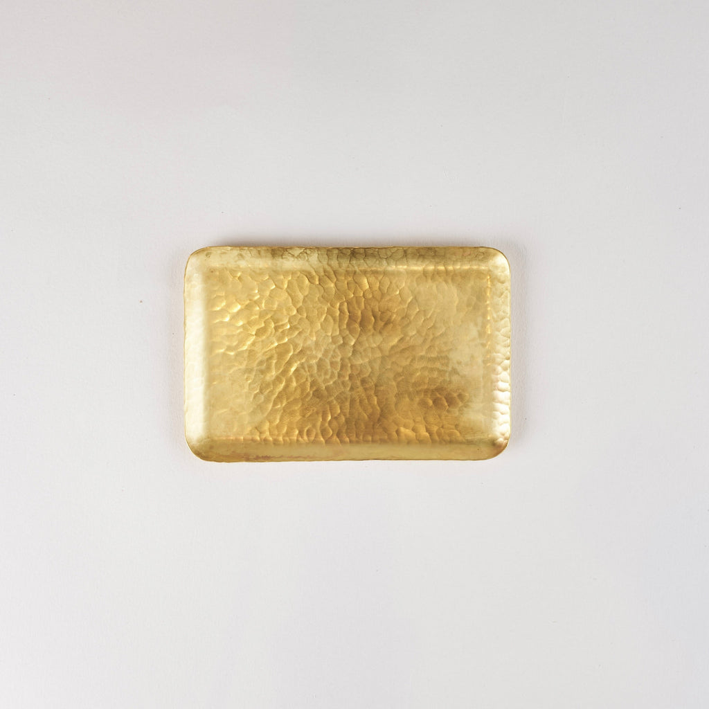 Hammer Pattern Rectangular Plate, 13.5cm x 9cm