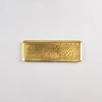 Hammer Pattern Wet Towel Plate Large, Brass, 18.5cm x 6.5cm x 0.5cm